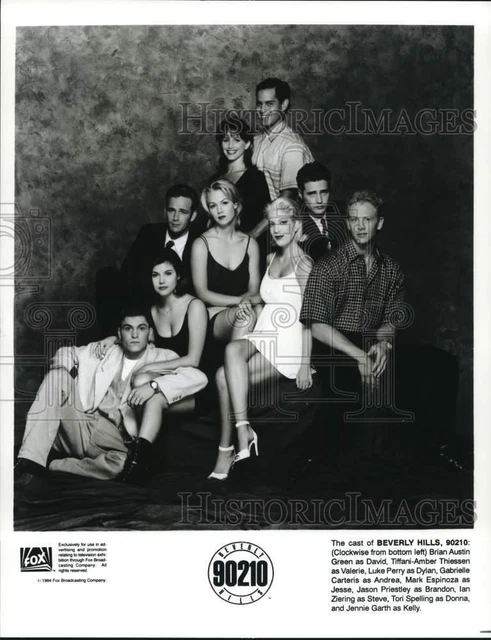 1994 Press Photo The starring cast of "Beverly Hills, 90210," on Fox.