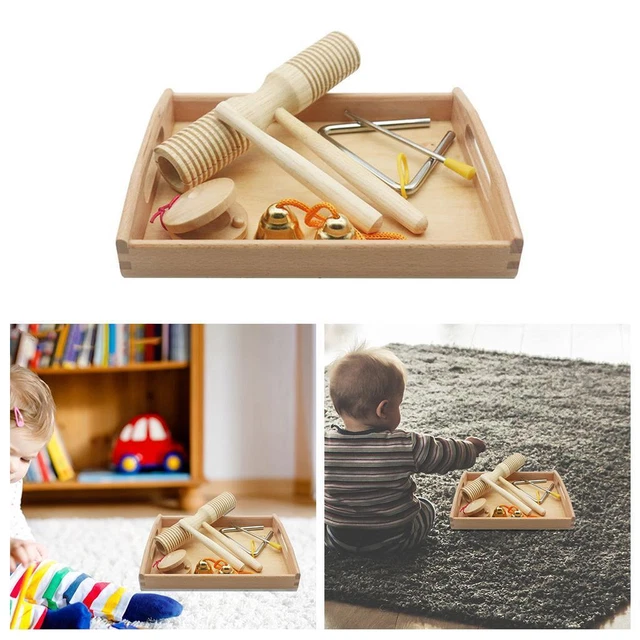 Percussion Instruments Main Cloches Castagnettes Bébé D'apprentissage