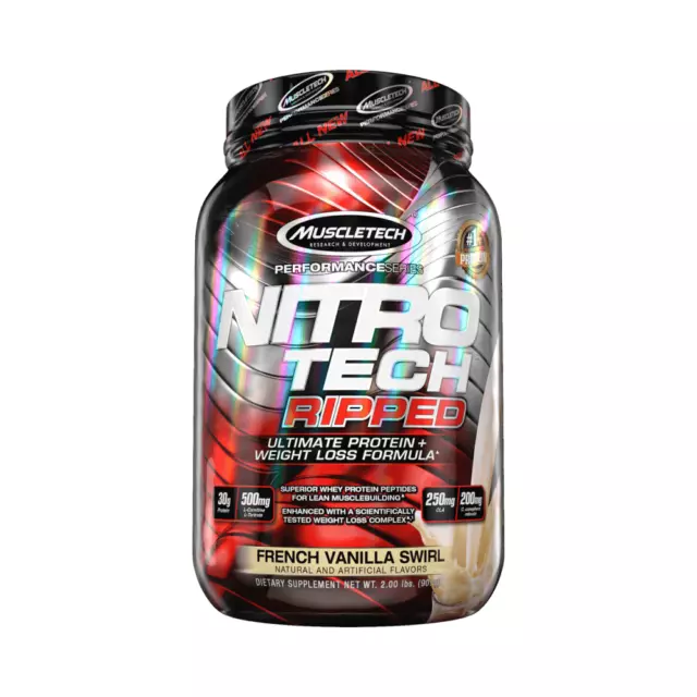 Muscletech Performance Series Nitro-Tech Ripped - Aislado de proteína de suero