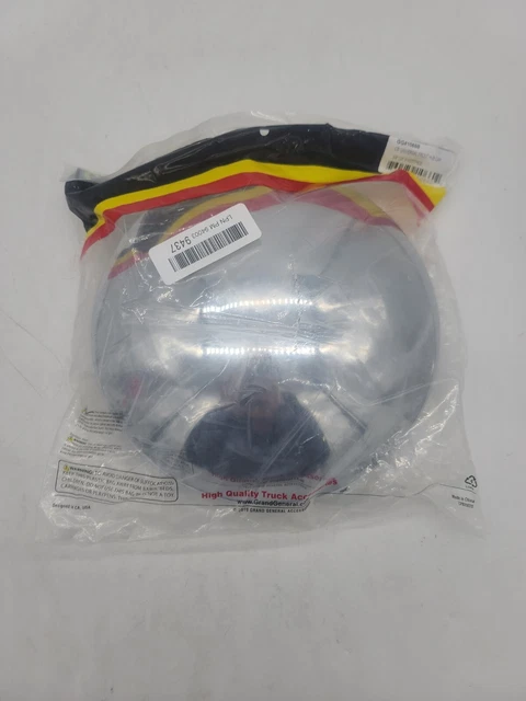 Grand General 10660 Chrome Universal Front Hub Cap with 5/8" Lip and 6 Uneven No