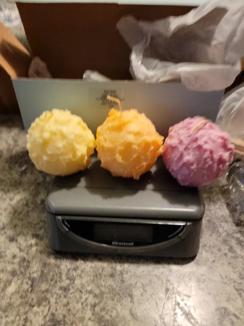 PartyLite 3 Round 2" Ball Sorbet Delight Candles New in Box P4H/Q21003