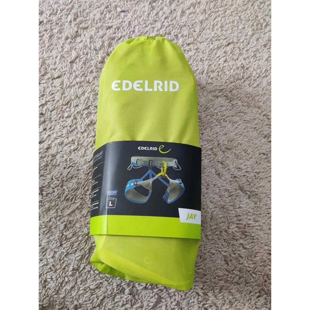 (V) New EDELRID JAY III CLIMBING HARNESS  sz L