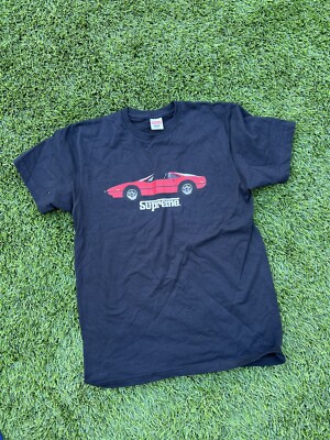 Nouveau Supreme GT Ferrari t shirt Teal SS13 Medium Rare 