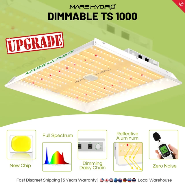 New Mars Hydro TS 1000 LED Grow Light Full Spectrum for All Indoor Plants Flower