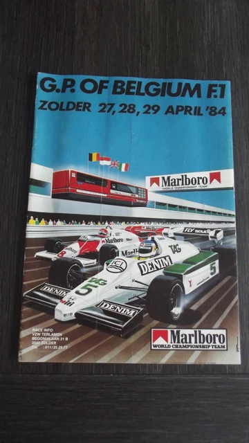 Programme Officiel Grand Prix De Belgique 1983 – Circuit Zolder – F1