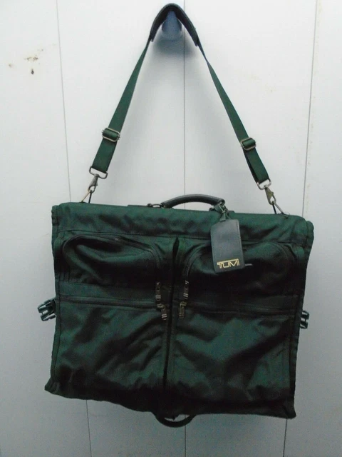 Tumi Classic Bi-Fold forest green  Nylon Carry On Garment bag