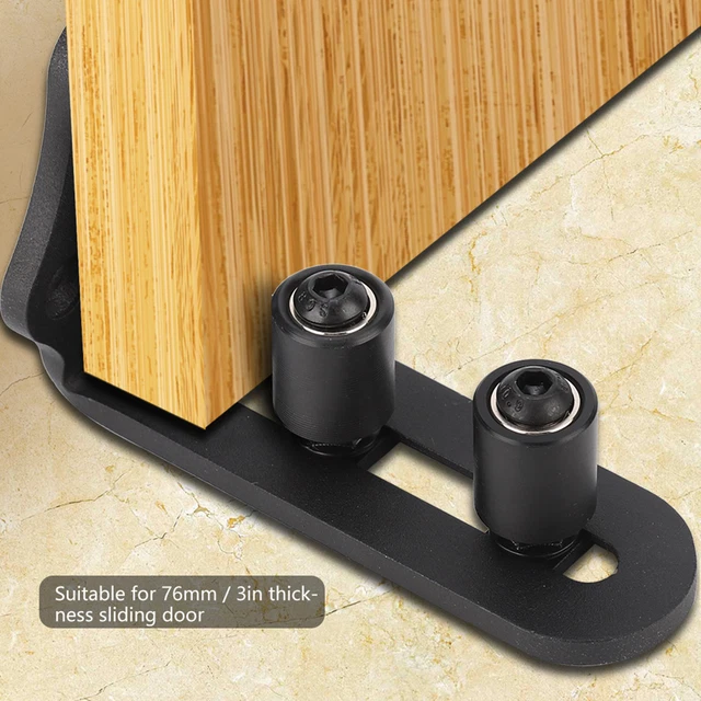Carbon Steel Adjust Sliding Floor Guide for Barn Door (Double Roller Bearing)