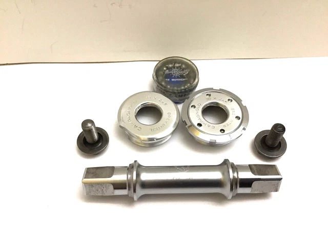 NOS Campagnolo Record Pista Bottom Bracket 70- SP, 109mm, 36 X 24F Alloy cups NOS Campagnolo Record Pista Bottom Bracket 70- SP, 109mm, 36 X 24F Alloy cups
