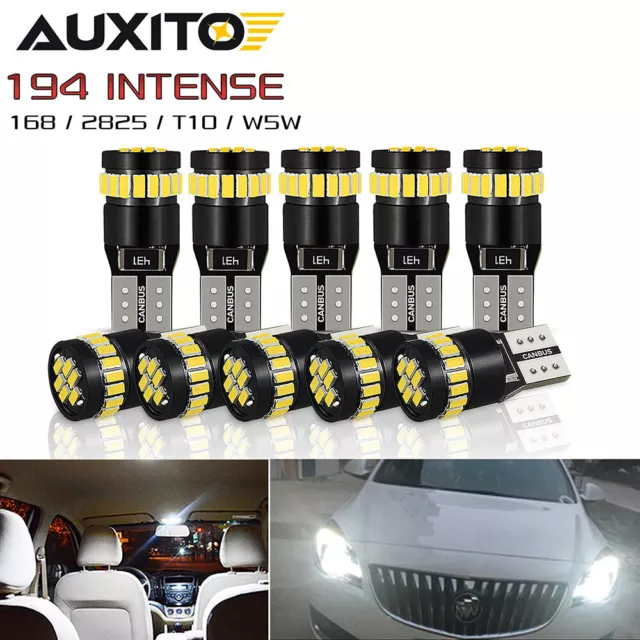 10PCS White T10 24smd LED Bulb Car W5W Wedge Dash Roof Stop Parker Plate Light