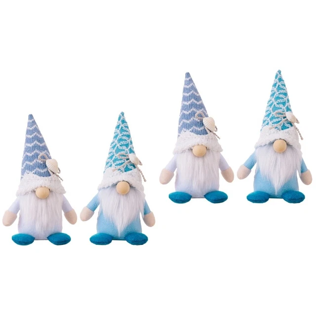 4 pcs Beach Gnome Doll Gnome Farmhouse Decor Beach Gnome