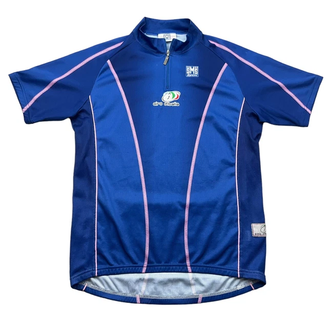 Giro d´ Italia Radtrikot Santini Gr. XL BW 54cm Team Bike vintage Shirt ZM4