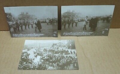 METZ (57) 3 cartes postales fetes de la Libération d'Alsace Lorraine Pétain