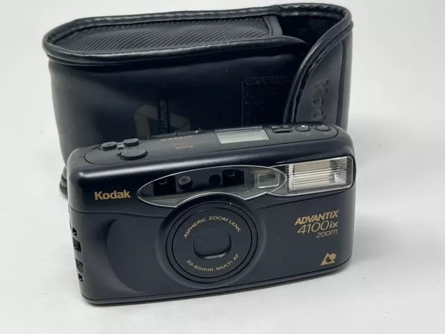 KODAK Advantix 4100ix Zoom APS Film Point and Shoot Camera Tested Works