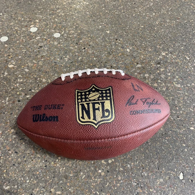 Wilson The Duke NFL Leather Official Game Football Gold Shield Made USA Broncos