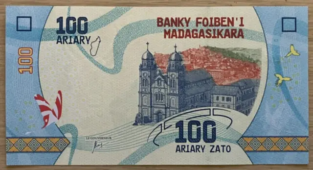 Madagaskar 100 Ariary, Banknote 2017. UNC