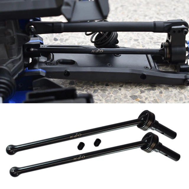 Carbon Steel Front Rear CVD Driveshaft Set For TRAXXAS 1/8 4WD SLEDGE MONSTER RC