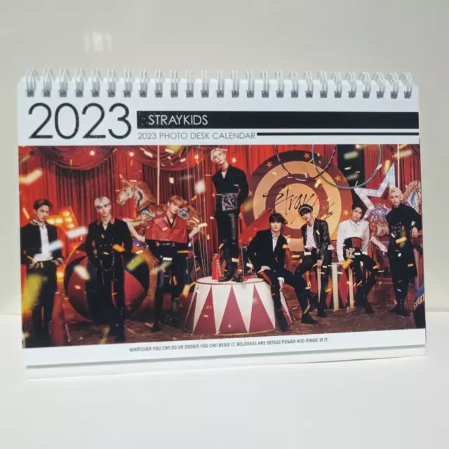 STRAYKIDS STRAY KIDS Photo Desk Calendar 2023 2024 Calender Pink