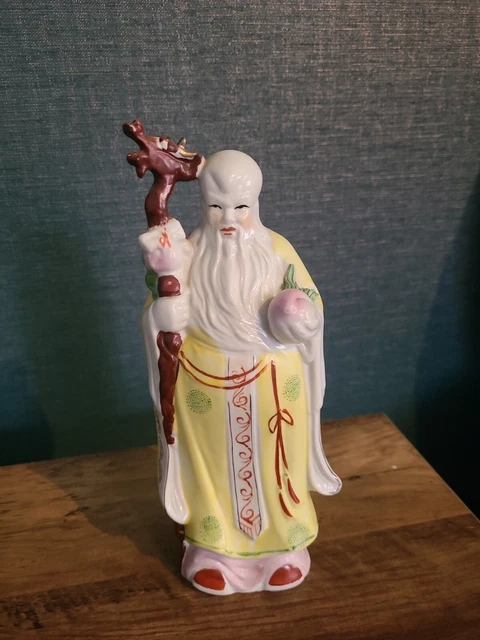 Vintage Chinese Immortal Wise Man Figurine