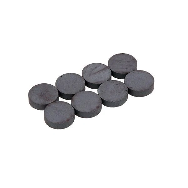 Paquete de 8 imanes de disco de cerámica 18mm x 5mm de espesor herramienta ct4683