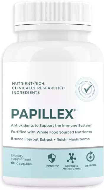 New! PAPILLEX Phytoceutical Antioxidant Compound Immune Support Supplement 60 Ct 3