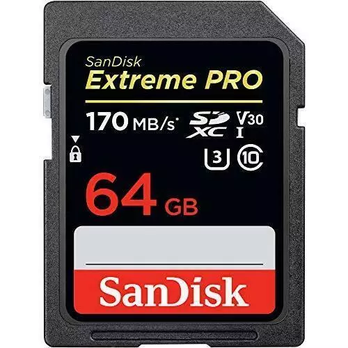 Tarjeta de memoria SanDisk SDSDXXY-064G-GN4IN 64 GB Extreme Pro SDXC clase 10