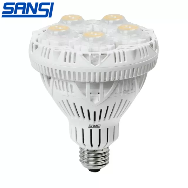 SANSI 24W=300W LED Grow Light Bulb Full Spectrum for Indoor Seeding Plant Lamps