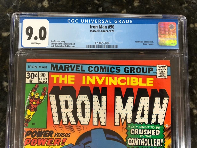 The Invincible Iron Man 90 CGC 9.0 1976 Controller Shooter- BUY 1, GET $14 OFF 2 2