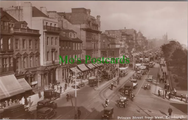 Scotland Postcard - Edinburgh - Princes Street From West Ref.RS29591