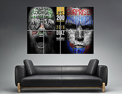 UFC Conor Mcgregor Vs Nate Diaz  Wall Art Poster Grand format A0 Large Print 05