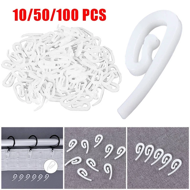 6 X Ganci A Scomparsa In Plastica Bianca Rivestiti Con Vite 19Mm 3/4