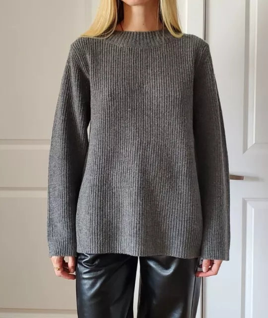 ALC wool Grey Open Back Sweater, Size S-M, $400 2