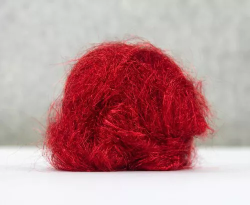 10g Angelina Fibre Red Non Heat Bondable Crafts Fusible Felting Dreads