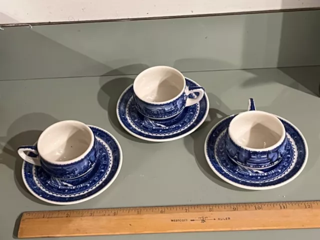 1927 Lamberton Baltimore & Ohio Railroad train Centennial demitasse cup saucer 3