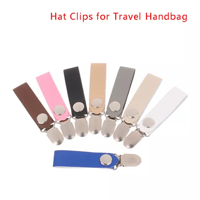 Hat Clips For Travel Handbag Trendy Hats Keeper Clip Outdoor Leather AccessorEL