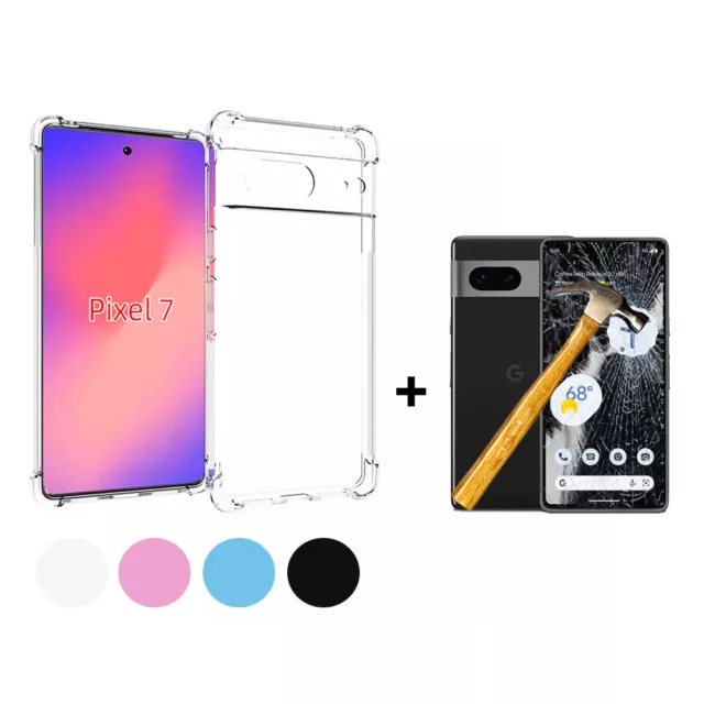 Funda Carcasa Google Pixel 7 5G 6.3" Tpu Silicona Antigolpes Reforzada + Cristal