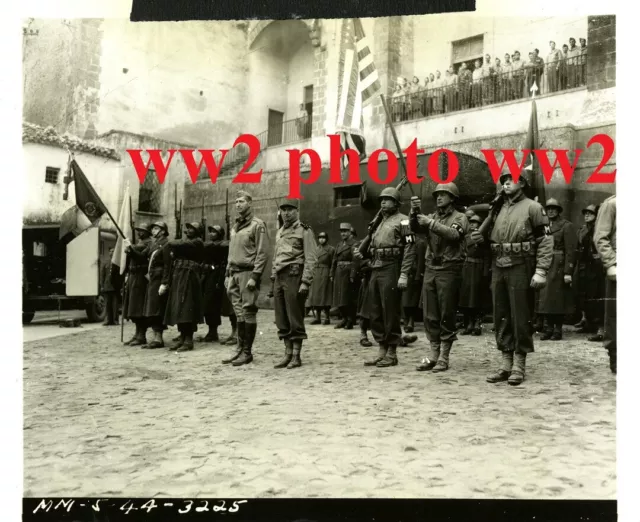 US ww2 Photo CEF Italie RTA RTM RTT DIA DIC Goumier FFL tirailleur veste casque