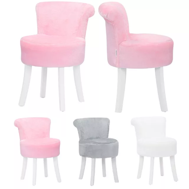 Dressing table sales chair fluffy