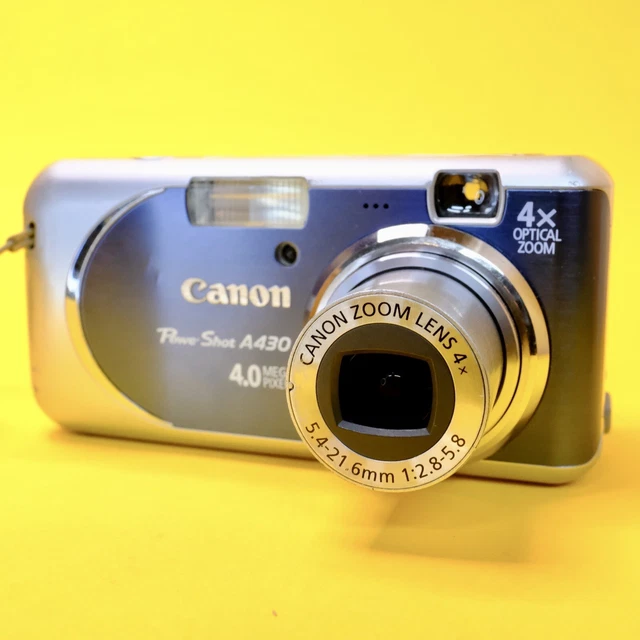 Canon PowerShot A430 fotocamera digitale compatta 4,0 megapixel, argento ben usata