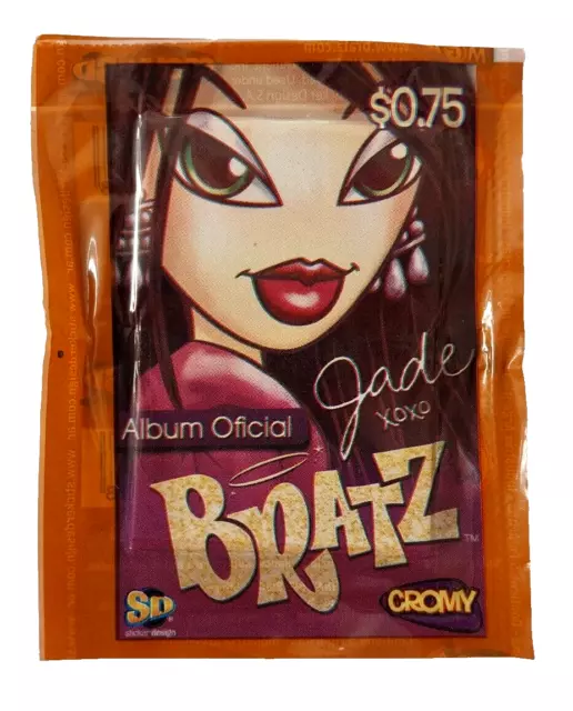 Vintage Cromy Argentina Bratz Sealed Sticker Packet Very Rare Sobre Bustina Bag