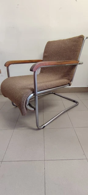 Poltrona Design Marcel Breuer O Bauhaus Braccioli Legno Seduta Tessuto Tubolare