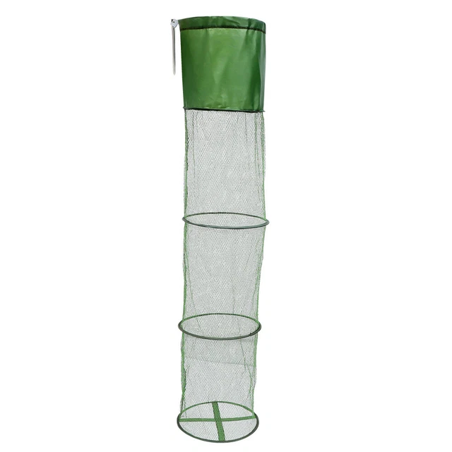 Lioobo 4 couches de pêche de pêche portable piège à poisson pliable de pêche à