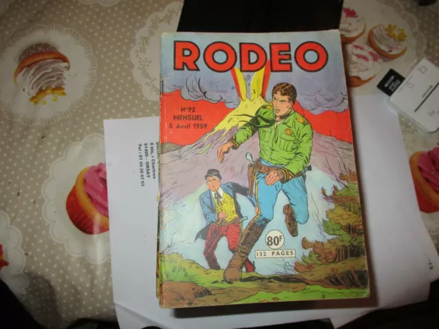 Rodeo N° 92 Petit Format Lug Avril 1959 Miki Le Ranger Tex Willer Tbe