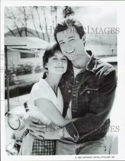 1987 Press Photo Stephanie Zimbalist and James Read in "Celebration Family"