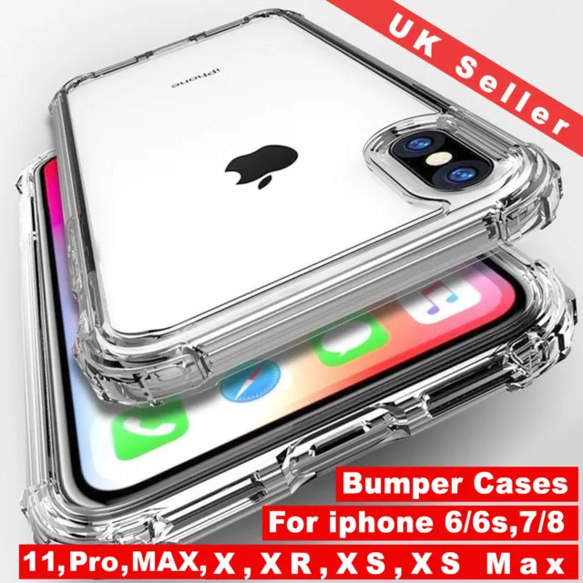 Original Bumper Case For iPhone 11 XR XS Max X 8 7 6 12 PRO Shockproof Silicone