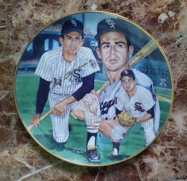 Luis Aparicio & Michael J. Taylor Signed w/original art Remarque Gartlan Plate