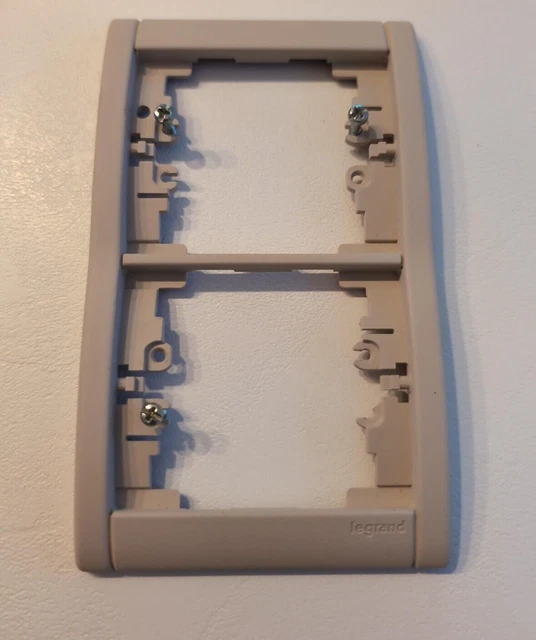 Plaque Simple Legrand Sagane Beluga Argent - 85140 - Interrupteur/Prise - Neuf