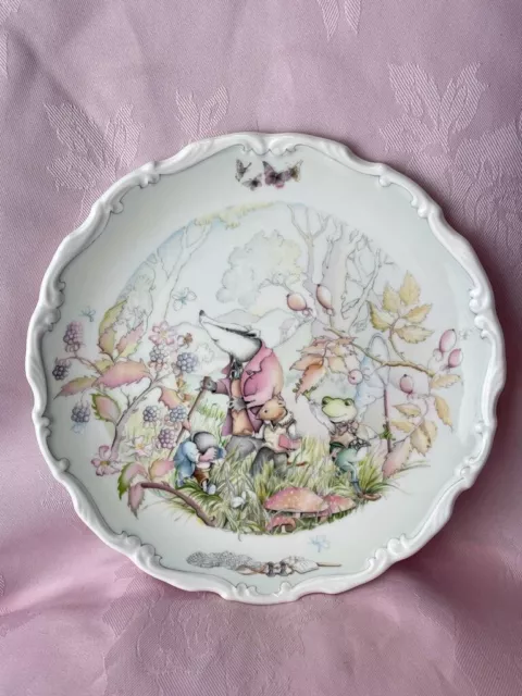 royal doulton wind in the willows plates rambling in the wild wood ✅ 1232