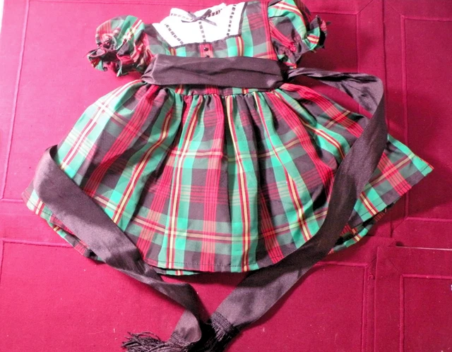 AMERICAN GIRL DOLL Kit Beforever Christmas Plaid Dress Shoes Htf Nib  $220.00 - PicClick
