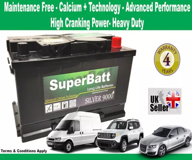 FORD FOCUS 1.8 1.6 2.0 TDCI DIESEL CAR BATTERY (CHECK SIZE) - SuperBatt 096