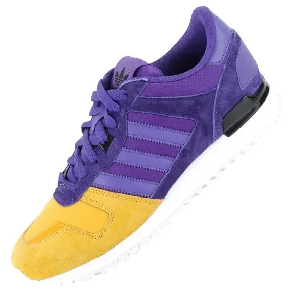 ADIDAS ZX 700 Sneaker gelb lila yellow purple L.A. Lakers Nike Gr. 43 1/3 *NEU*